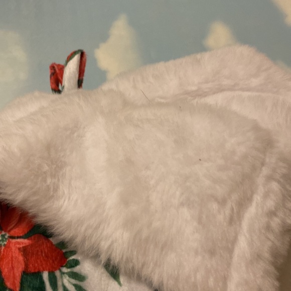 Set of 4 Poinsettia stockings 20”x12” - Picture 5 of 6